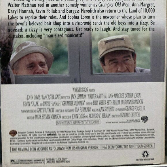 Vintage Grumpier Old Men - Jack Lemmon, Walter Matthau - 1996 VHS Comedy - Picture 6 of 6